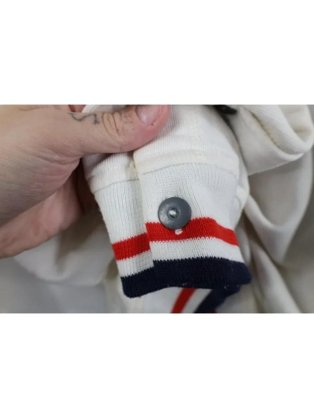 Vintage 90s Streetwear Mens Large Color Block Full Button Warm Up Track Jacket